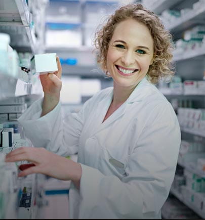 lady smiling in a store