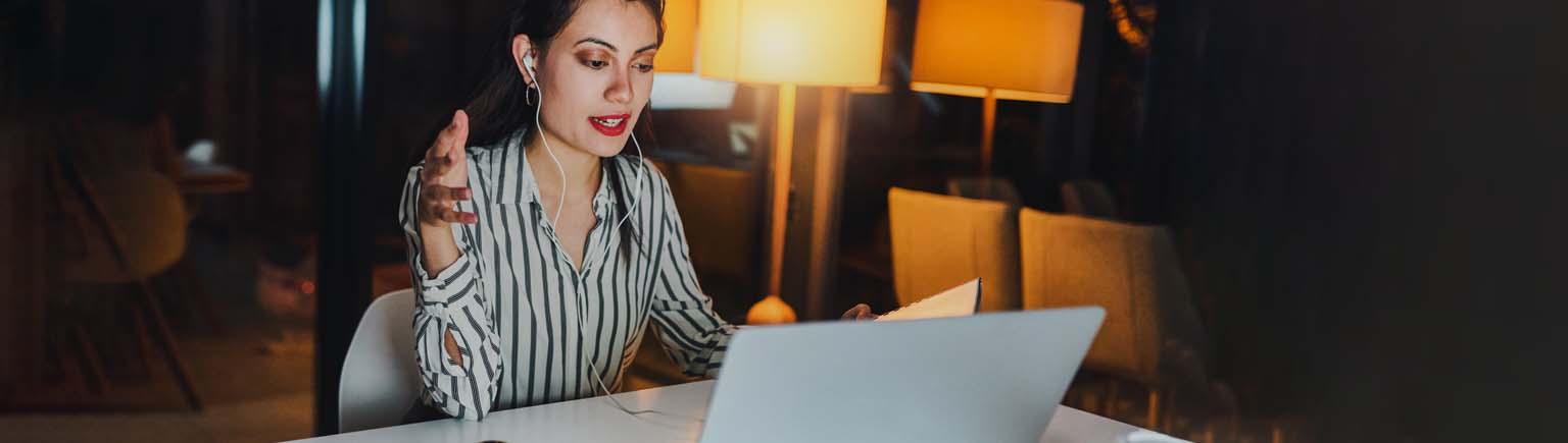 Woman at laptop