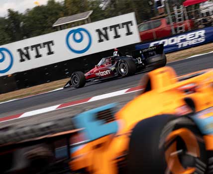 race car on track