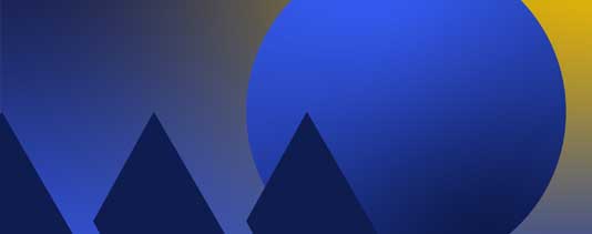 blue and yellow shapes