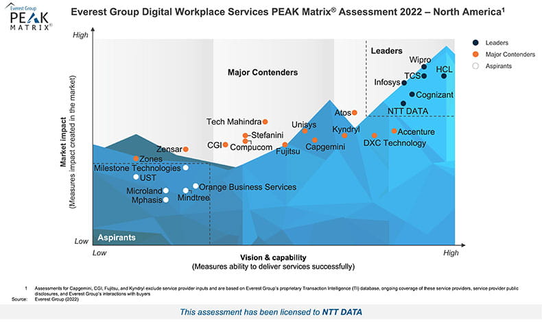Everest Group PEAK Matrix� Report for North America graph