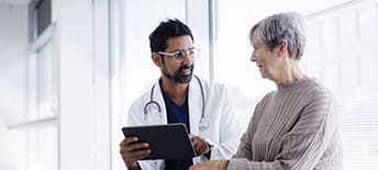 woman meeting with doctor