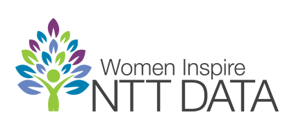 Woman Insprie NTT Data logo