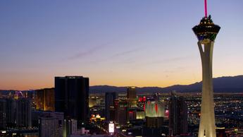 Las Vegas at sunset