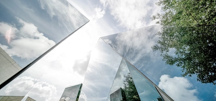 cloud reflections in buildings