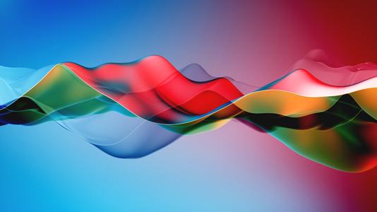 abstract wave shape background cgi 3d render