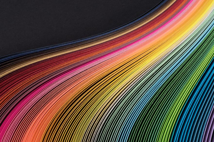 colorful rainbow lines