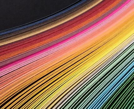 rainbow of fibers