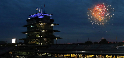 IMS at night with fireworks