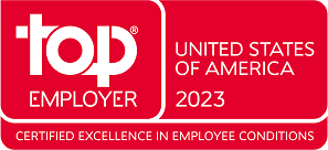 NTT DATA top employer USA 2023 seal