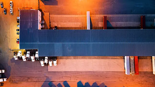 Aerial View of Warehouse