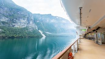 cruise ship with view