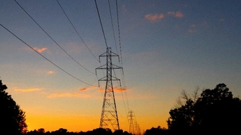 Sunset view with tower