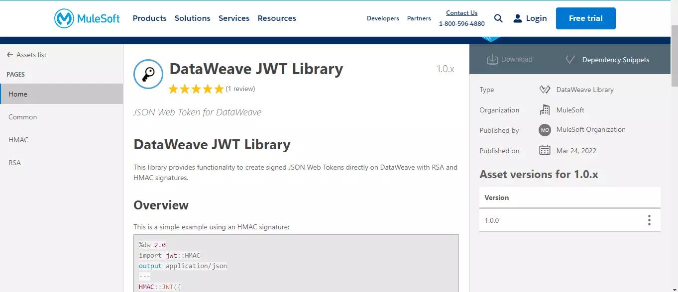 DataWeave JWT Library